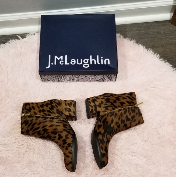 J. McLaughlin Shoes - J McLaughlin gwyneth booties leopard print